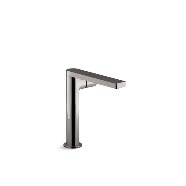 Kohler Bathroom Sink Faucet W/ Cylinderical Handle, 1 Hole, Vibrant Titanium, 1.2 gpm, 7-1/8 in Spout Reach 73159-7-TT - main